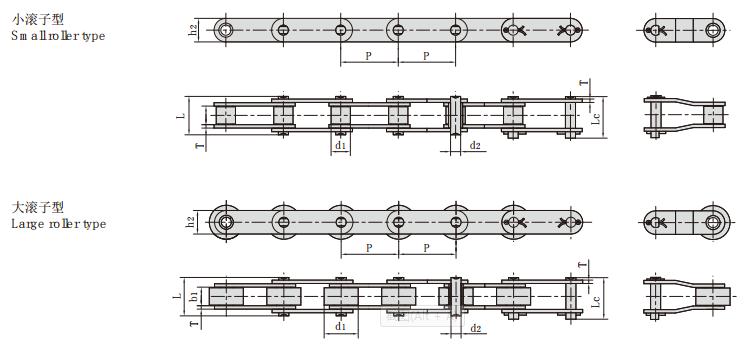 <font color='red'>c208b</font>LSS_不銹鋼雙節距鏈條