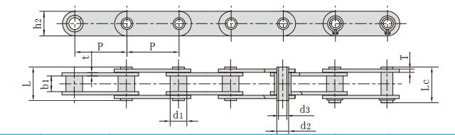 <font color='red'>c2060</font>H-HP,空心銷軸輸送鏈