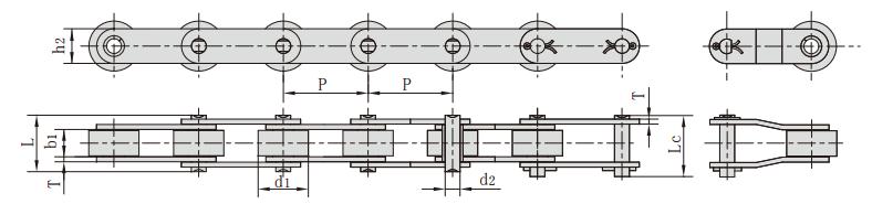 C2062_<font color='red'>c212al</font>雙節距大滾子輸