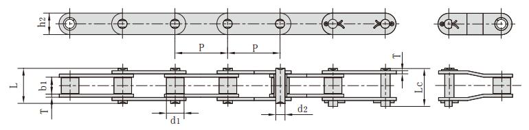 <font color='red'>c2050</font>_雙節距小滾子輸送鏈